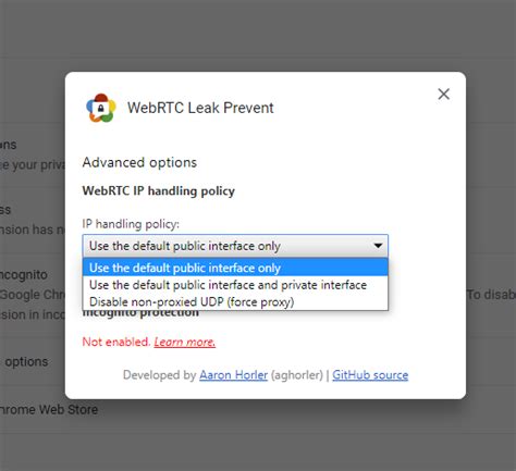 leak prevent chrome|aghorler/WebRTC